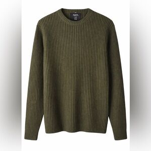 Rue21 Olive Ribbed Crewneck Sweater
